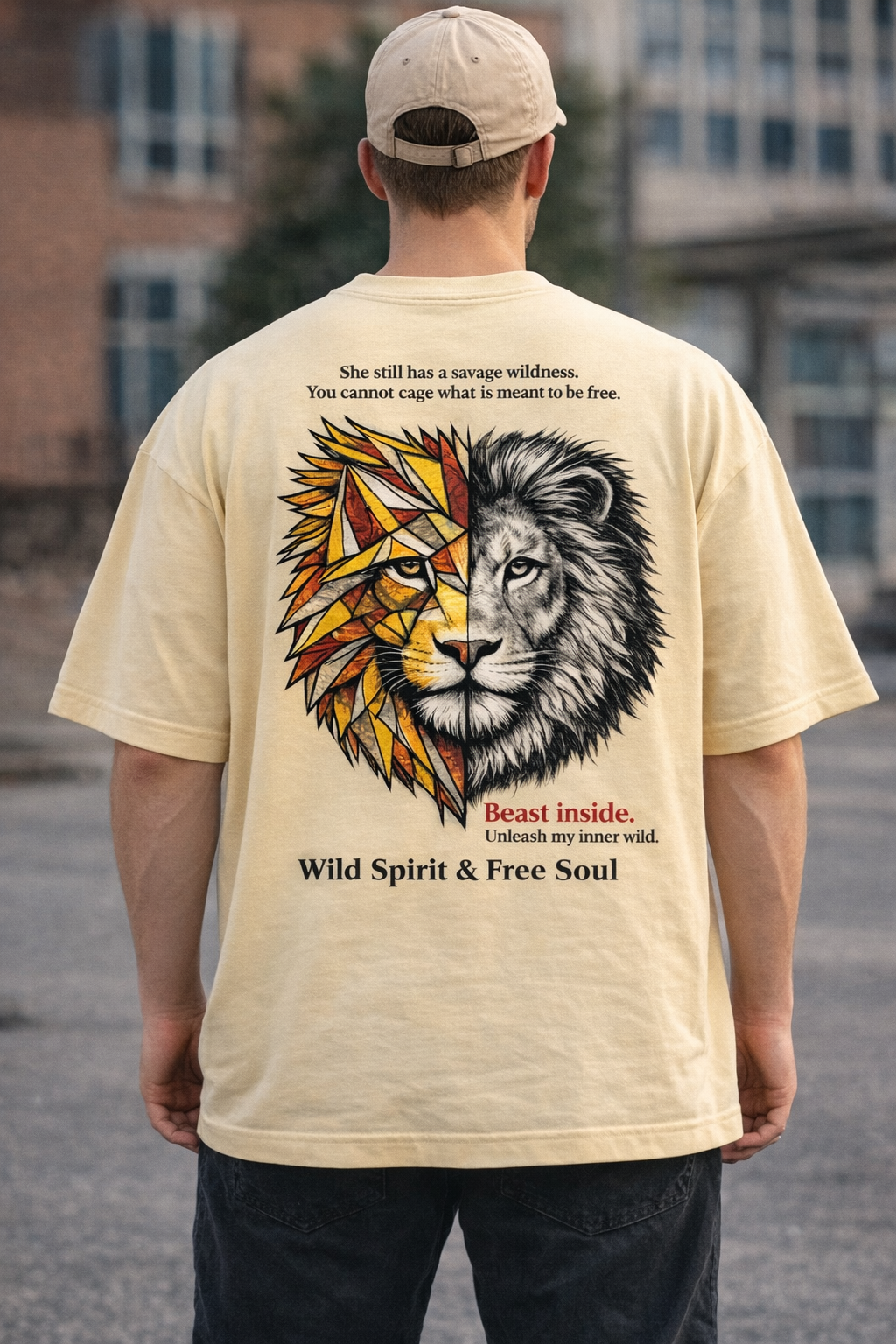Wild Spirit & Free Soul Oversized T-Shirt Graphic